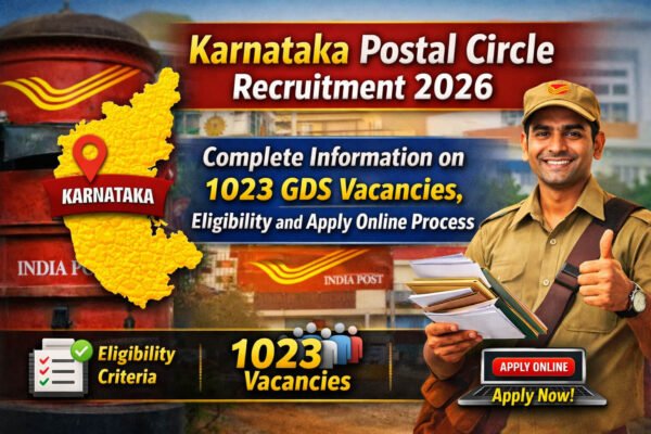 Karnataka Postal Circle Recruitment 2026 – 1023 GDS Vacancies, Eligibility & Apply Online