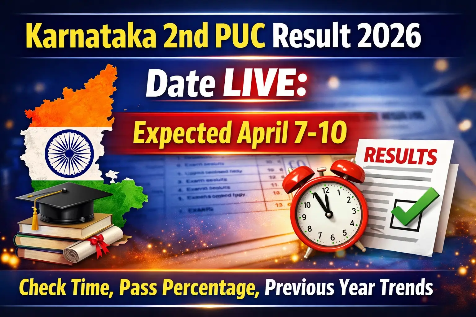 Karnataka 2nd PUC Result 2026 Date LIVE: Expected April 7-10, Check Time, Pass Percentage, Previous Year Trends